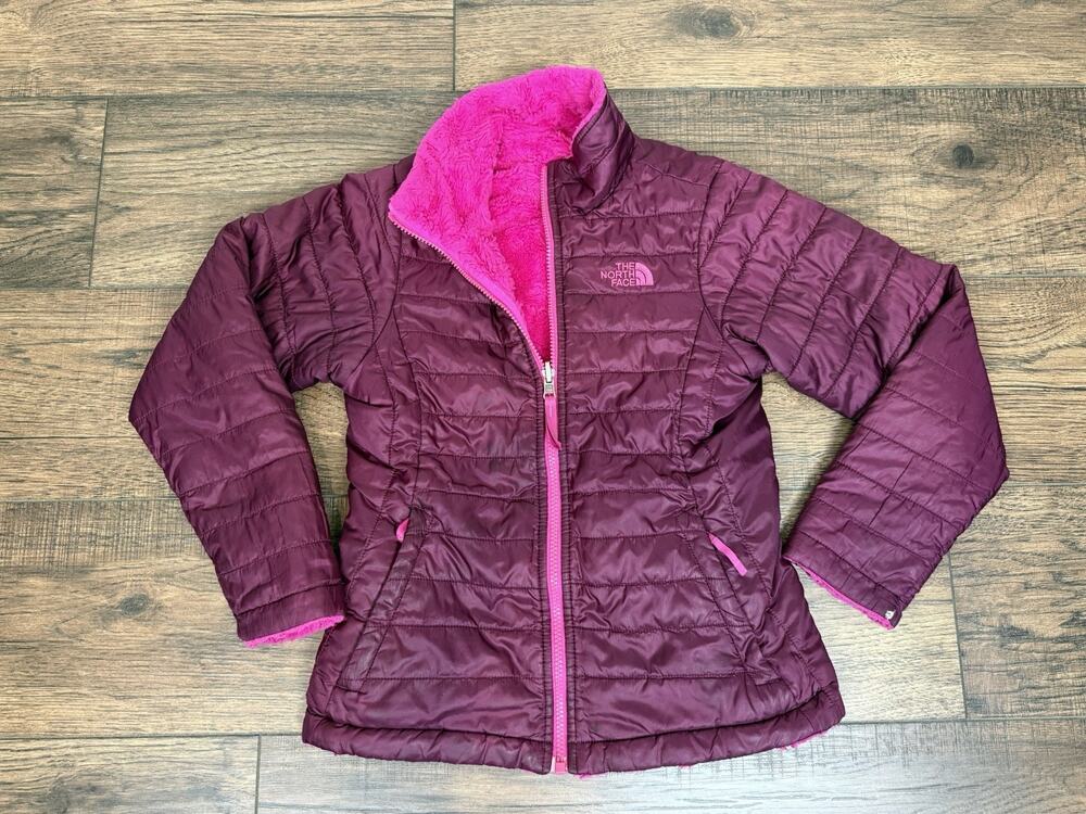 The North Face Mossbud Swirl Jacket Purple Pink Girls Youth Sz M 10/12 Coat